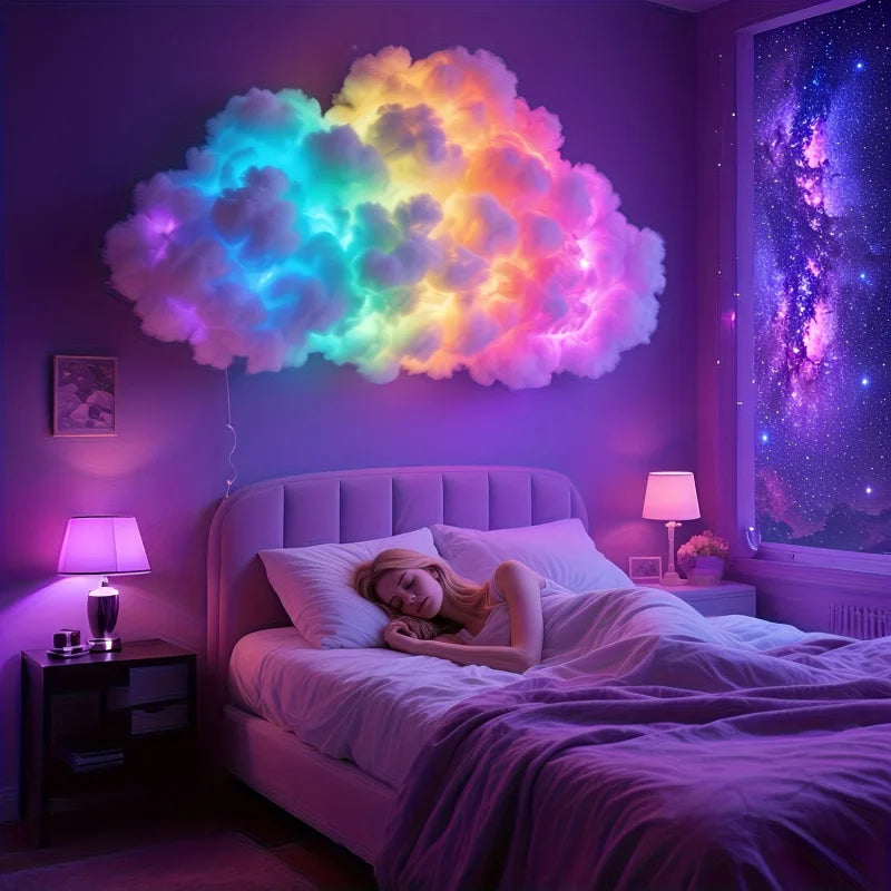Cloud LED Lamp  ,DIY Room Decoration light 3D Color Atmosphere Night  Color Changing Lamp for Game Room Party Club